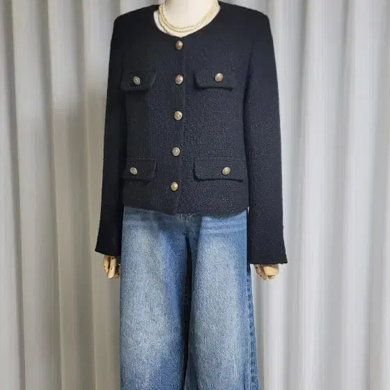 [SOLD OUT] JJ지고트 블랙 트위드자켓