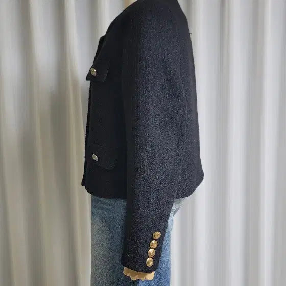 [SOLD OUT] JJ지고트 블랙 트위드자켓
