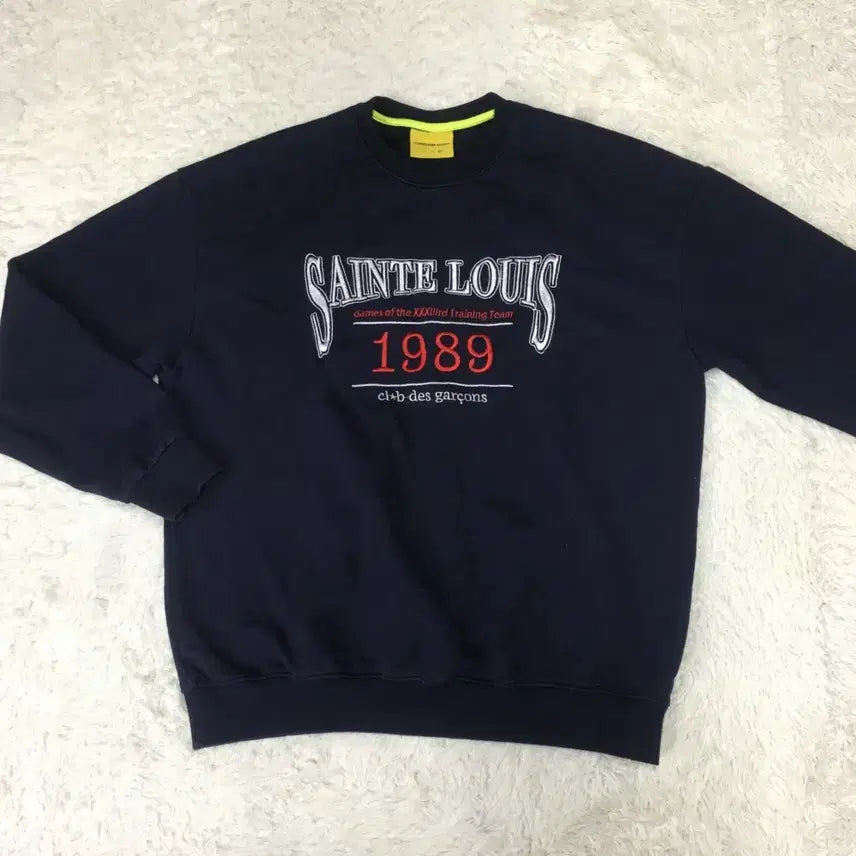 [BUNJANG] Gonnichiwa Bonjour Big Logo Sweatshirt / 곤니찌와봉쥬르 빅로고 맨투맨 만원샵 CC20
