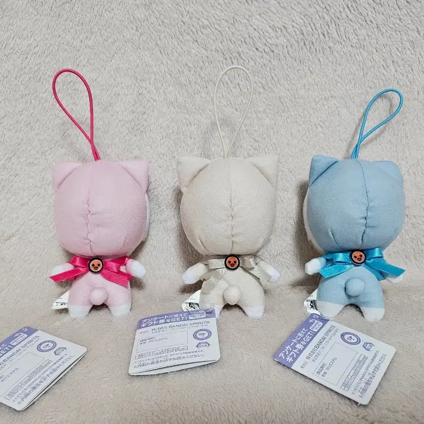 [BUNJANG] Idolish7 x Taiko no Tatsujin Mascot Doll Keyring Set / 아이돌리쉬 세븐 x 태고의 달인 마스코트 인형 키링 3종