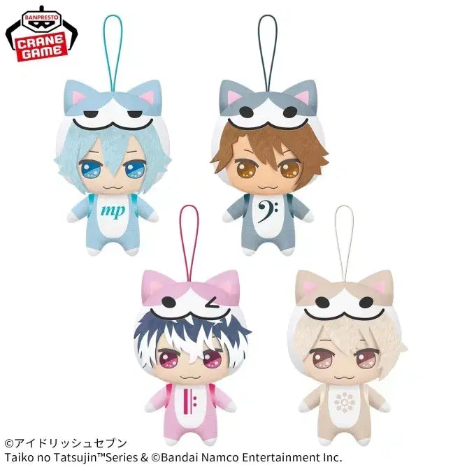 [BUNJANG] Idolish7 x Taiko no Tatsujin Mascot Doll Keyring Set / 아이돌리쉬 세븐 x 태고의 달인 마스코트 인형 키링 3종
