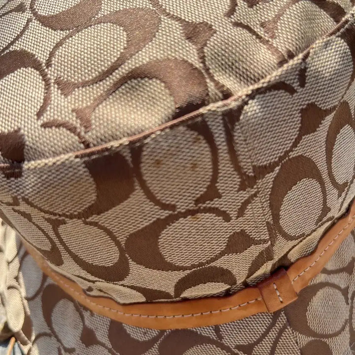 [BUNJANG] Coach Signature Bucket Hat Brown / 코치 시그니처 버킷햇 브라운