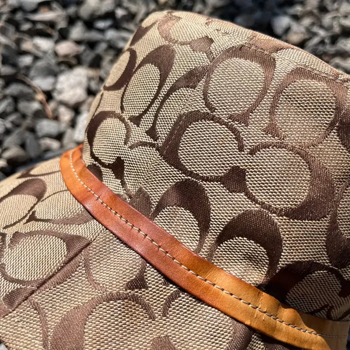 [BUNJANG] Coach Signature Bucket Hat Brown / 코치 시그니처 버킷햇 브라운