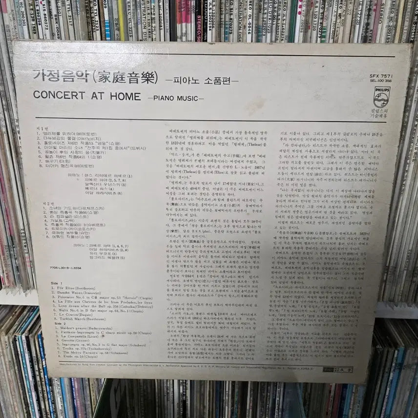 [BUNJANG] Philips Classic LP Record Piano Prop / 필립스 클래식 LP판 피아노 소품