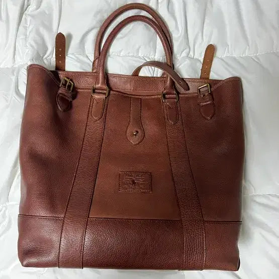 [BUNJANG] Polo Ralph Lauren Iconic Leather Tote Bag / 폴로랄프로렌 아이코닉 레더 토드백 국내매장구매 톰포드 쿠치넬리 폴로