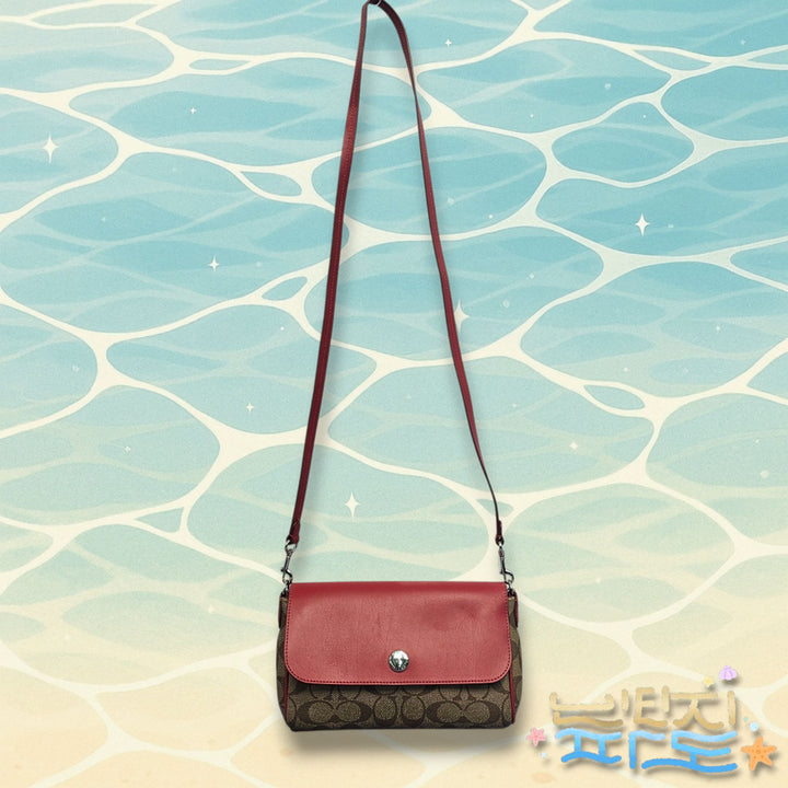 [BUNJANG] Coach Signature Reversible Crossbody Bag / Coach 코치 시그니처 리버저블 크로스백