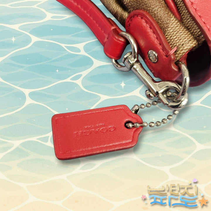 [BUNJANG] Coach Signature Reversible Crossbody Bag / Coach 코치 시그니처 리버저블 크로스백