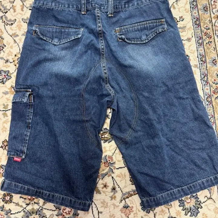 [BUNJANG] 90s Vintage Stüssy Denim Cargo Shorts / 급처)90s 빈티지 스투시 데님 카고 반바지(30)