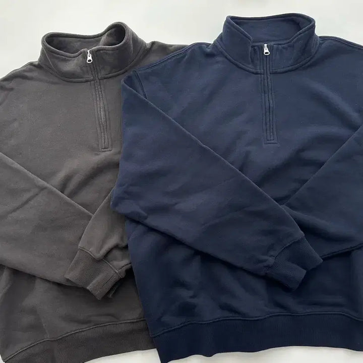 [BUNJANG] Steady Everywear Relaxed Half Zip Up Fleece Sweatshirt (Bundle Set) / 스테디에브리웨어 릴렉스드 하프 집업 기모 스웻 셔츠