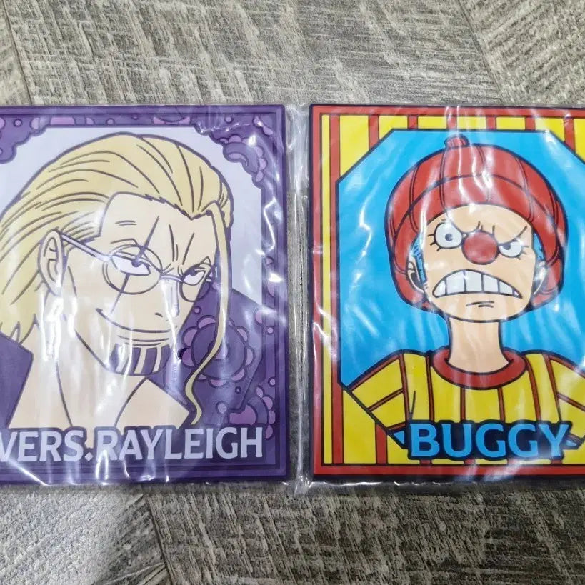 [BUNJANG] One Piece Rayleigh &amp; Buggy Coaster Set / 원피스 제일복권 전설의 해적 코스터 레일리 버기 판매