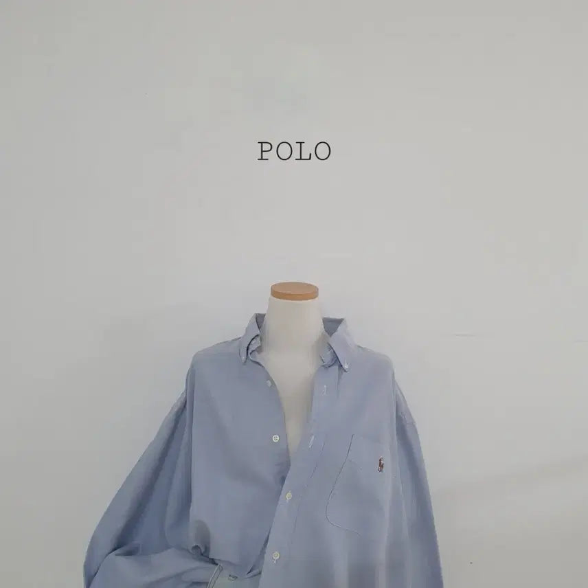 [BUNJANG] Polo Ralph Lauren Oxford Shirt / No.26032005 폴로 랄프로렌 셔츠 파스텔블루 옥스포드 남방