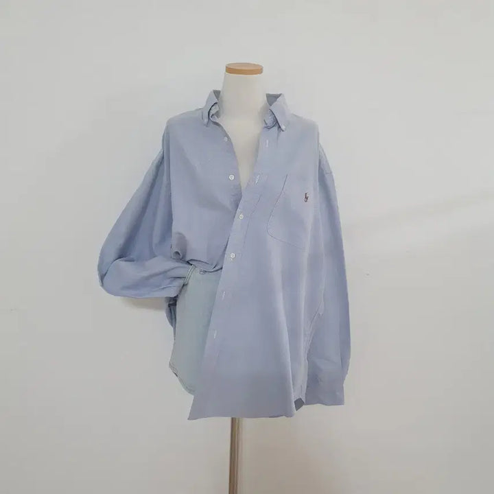 [BUNJANG] Polo Ralph Lauren Oxford Shirt / No.26032005 폴로 랄프로렌 셔츠 파스텔블루 옥스포드 남방