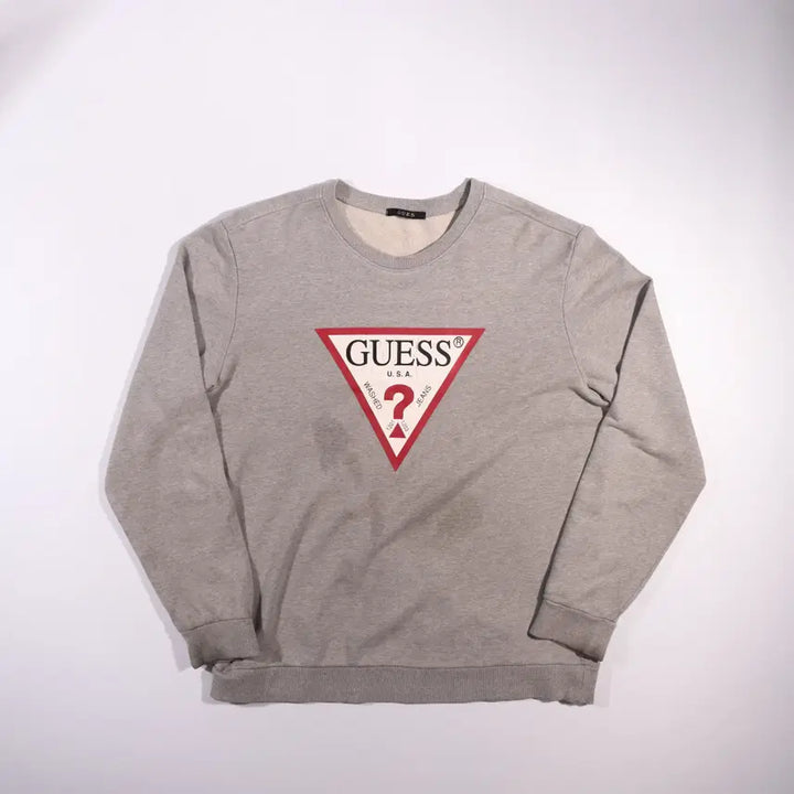 [BUNJANG] Guess Logo Sweatshirt B347 / 게스 로고 맨투맨 B347