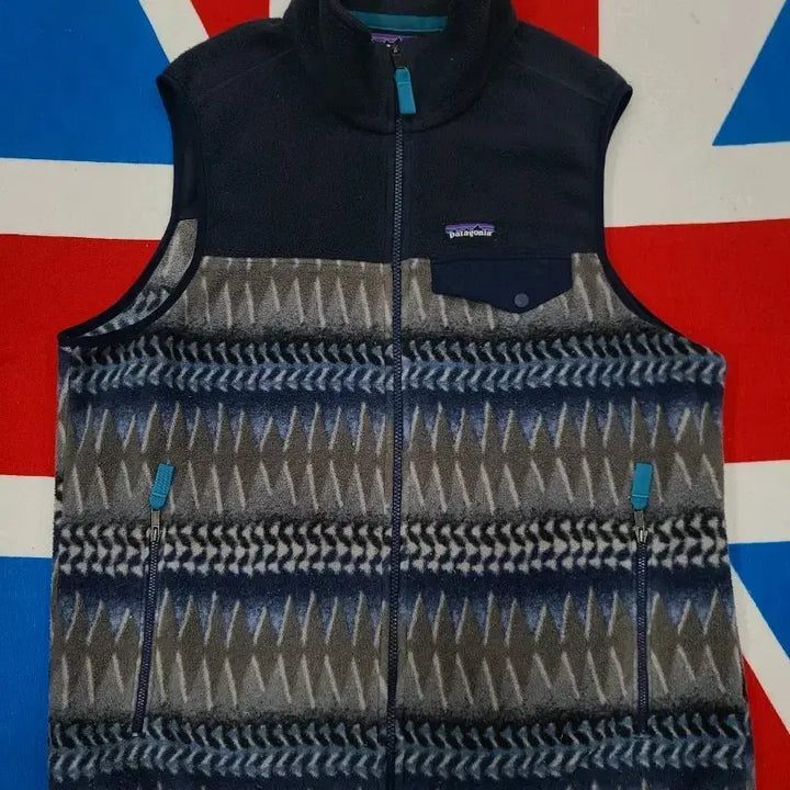 [BUNJANG] Patagonia Synchilla Patterned Fleece Vest / 택포)파타고니아 신칠라 패턴 플리스 베스트 조끼