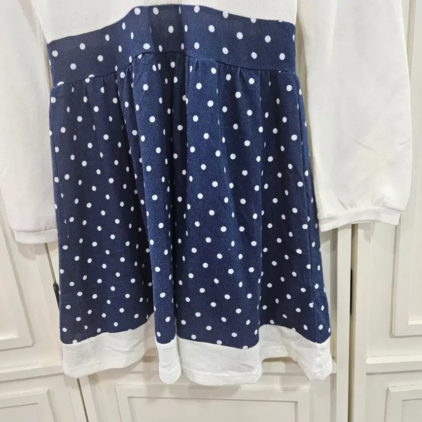 [BUNJANG] Mary Rose Dot Pattern Long Sleeve Dress / 도트 긴팔 원피스