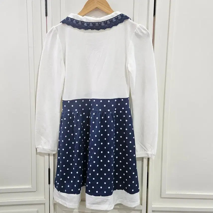 [BUNJANG] Mary Rose Dot Pattern Long Sleeve Dress / 도트 긴팔 원피스