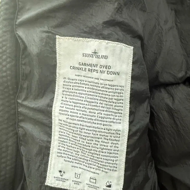 [BUNJANG] Stone Island Crinkle Reps Padded Jacket / 스톤아일랜드 크링클랩스 패딩