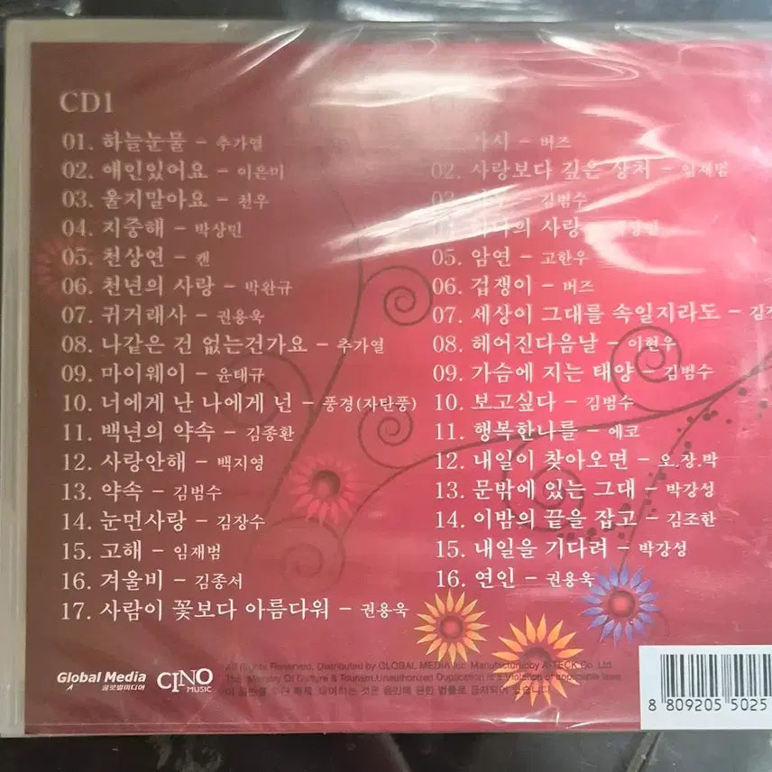 [BUNJANG] Korean Ballad Best 2CD Album / 한국인이 좋아하는  발라드 베스트 2CD