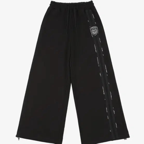 [BUNJANG] Unive Black Beaded Track Pants / 어니브 비즈 트랙 팬츠 블랙