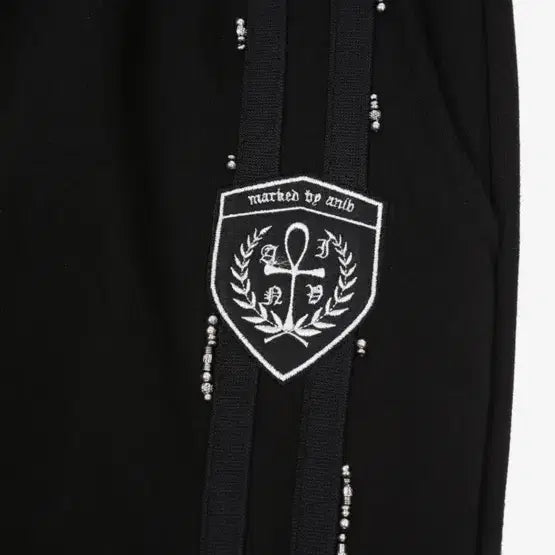 [BUNJANG] Unive Black Beaded Track Pants / 어니브 비즈 트랙 팬츠 블랙