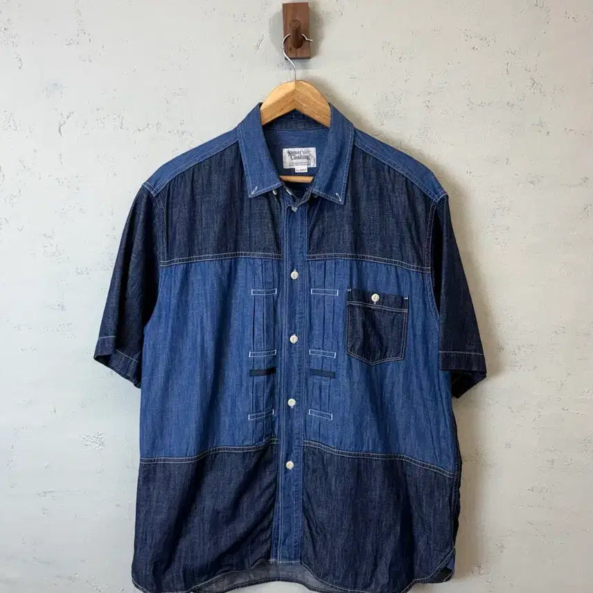 [BUNJANG] Namer Clothing 1st Generation Denim Mix Shirt / [XL] 네이머클로딩 1세대 데님 믹스 셔츠