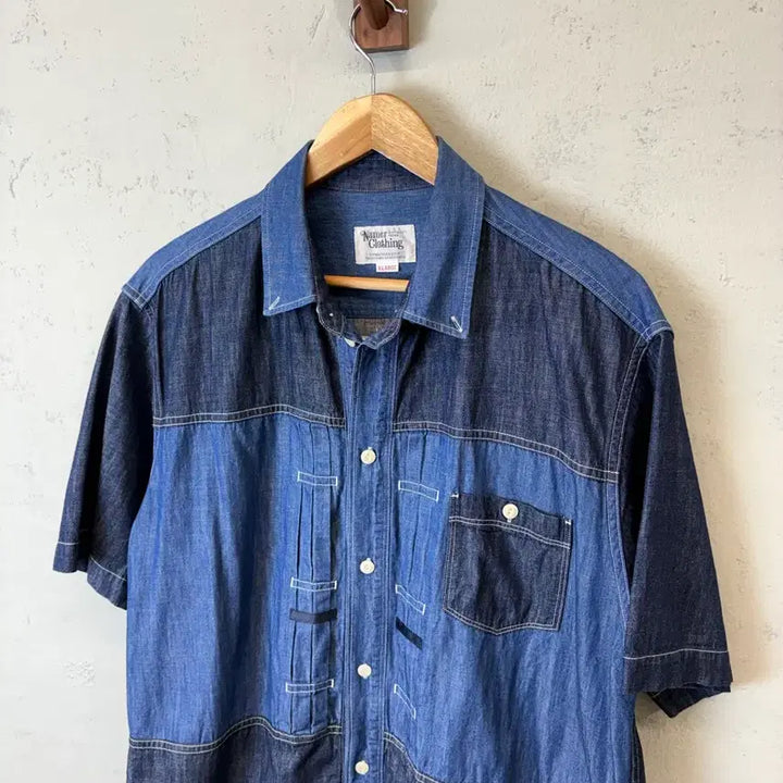 [BUNJANG] Namer Clothing 1st Generation Denim Mix Shirt / [XL] 네이머클로딩 1세대 데님 믹스 셔츠