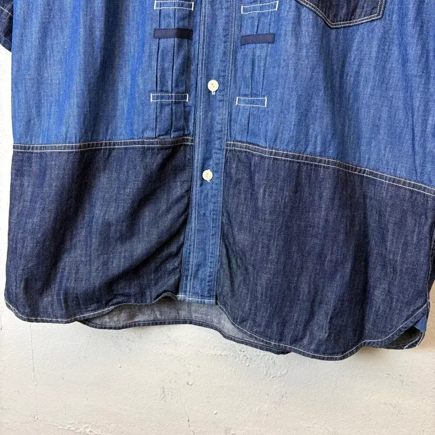 [BUNJANG] Namer Clothing 1st Generation Denim Mix Shirt / [XL] 네이머클로딩 1세대 데님 믹스 셔츠