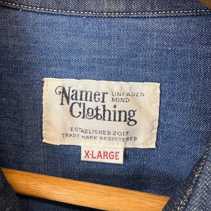 [BUNJANG] Namer Clothing 1st Generation Denim Mix Shirt / [XL] 네이머클로딩 1세대 데님 믹스 셔츠