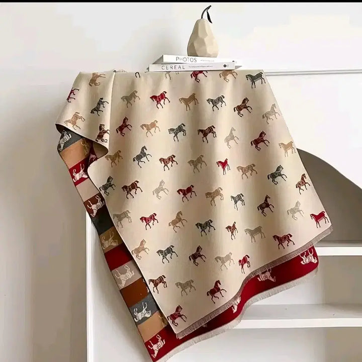 [BUNJANG] Patterned Long Scarf / 고급 패턴 빅스카프 숄