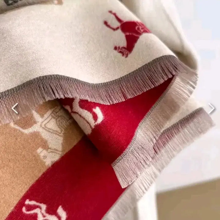 [BUNJANG] Patterned Long Scarf / 고급 패턴 빅스카프 숄