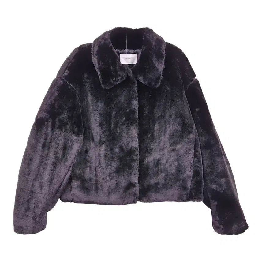 [BUNJANG] Current Crop Faux Fur Jacket / 커렌트 크롭 퍼 자켓 F
