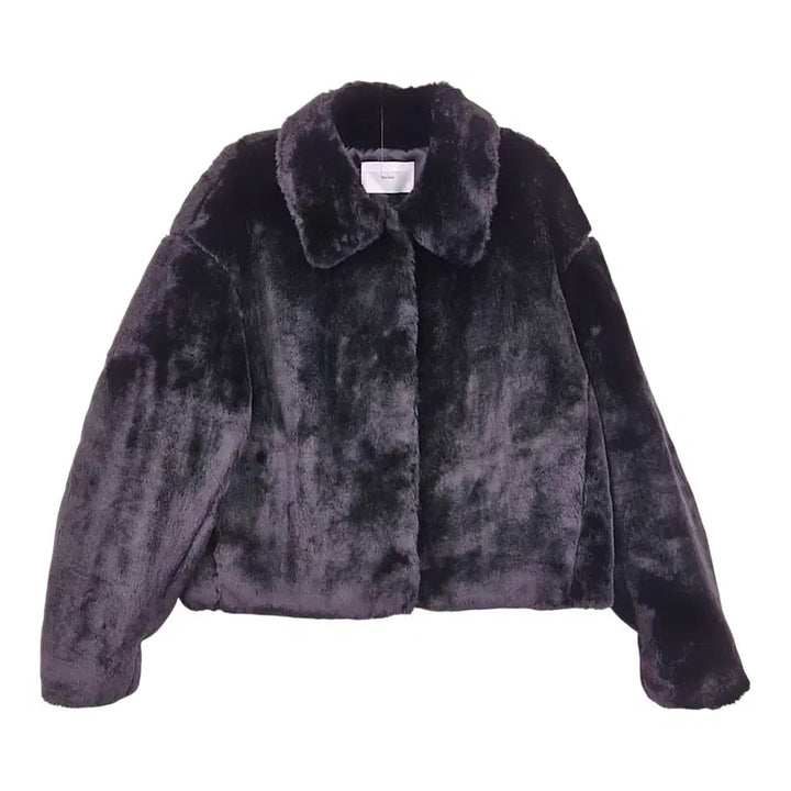 [BUNJANG] Current Crop Faux Fur Jacket / 커렌트 크롭 퍼 자켓 F