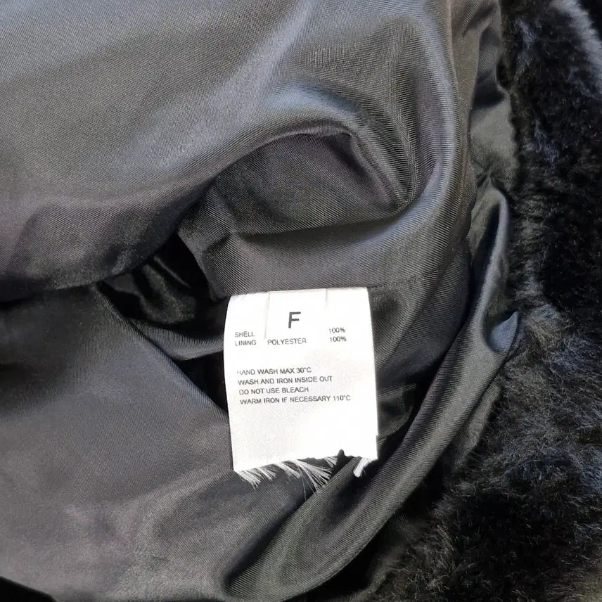 [BUNJANG] Current Crop Faux Fur Jacket / 커렌트 크롭 퍼 자켓 F