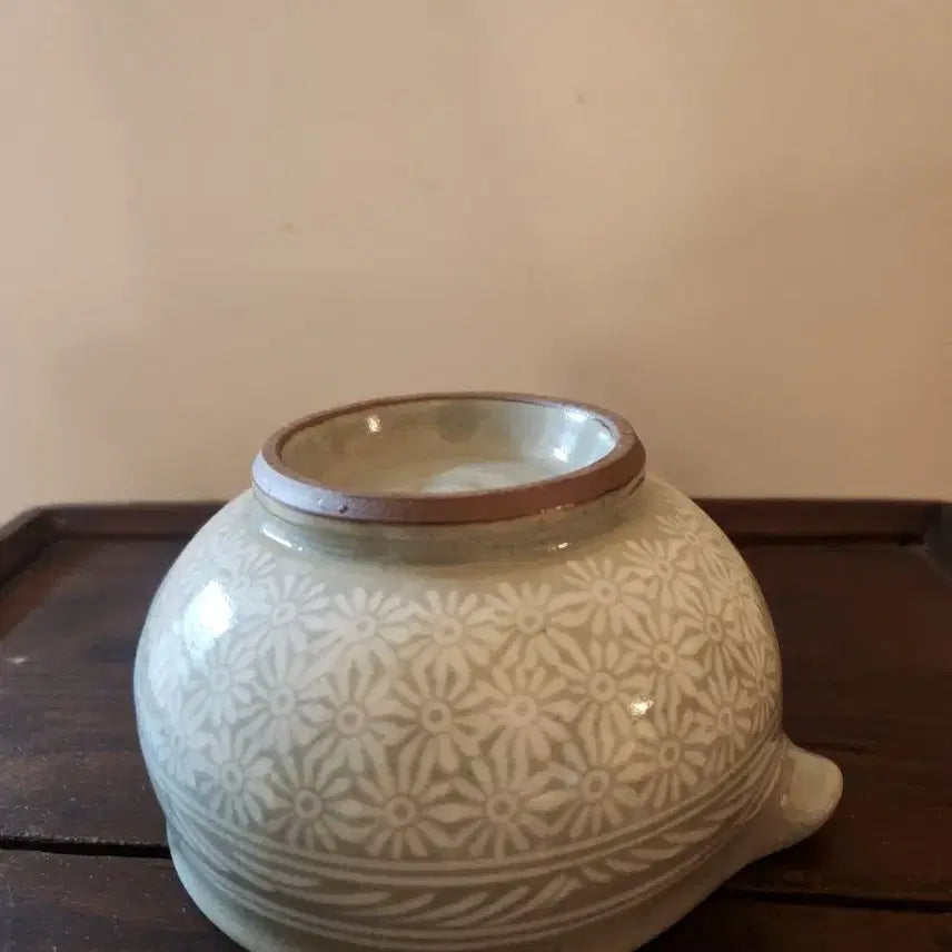[BUNJANG] Unknown Artist Buncheong Inhwamun Tea Set / 작가작품 분청 인화문 3인다기 세트