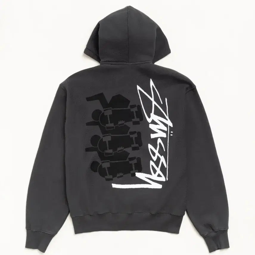 [BUNJANG] Stussy Skate Stack Pigment Dyed Hoodie / [해외] 스투시 스케이트 스택 피그먼트 다이드 후드집업 26SS