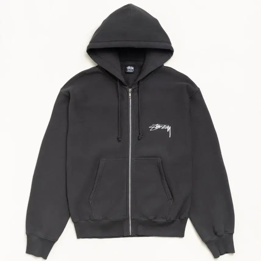 [BUNJANG] Stussy Skate Stack Pigment Dyed Hoodie / [해외] 스투시 스케이트 스택 피그먼트 다이드 후드집업 26SS