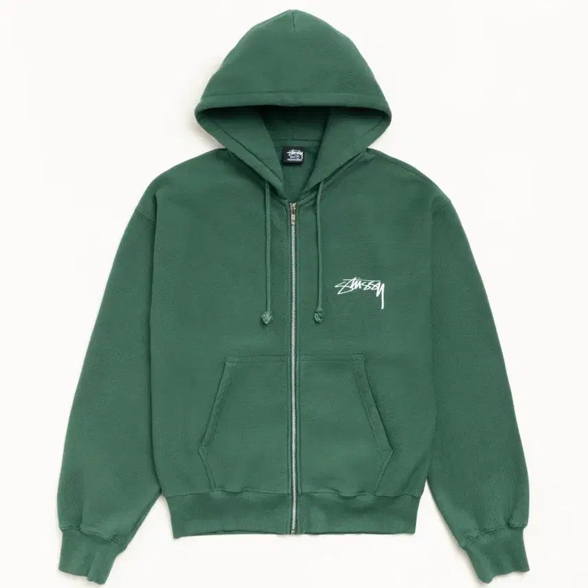 [BUNJANG] Stussy Skate Stack Pigment Dyed Hoodie / [해외] 스투시 스케이트 스택 피그먼트 다이드 후드집업 26SS