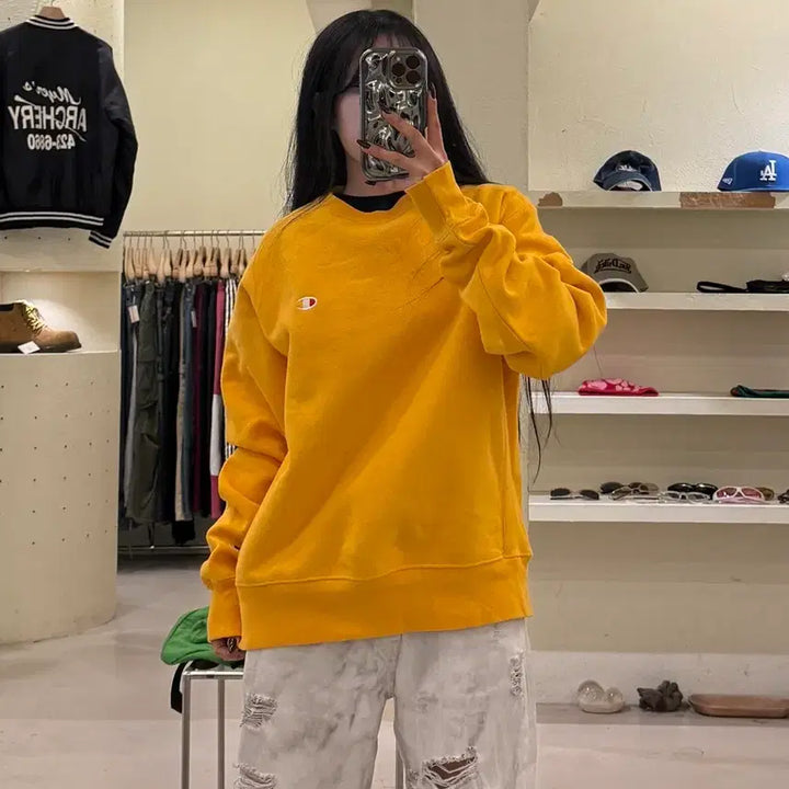 [BUNJANG] Champion Reverse Weave Logo Sweatshirt U1164 / 챔피온 리버스위브 로고 맨투맨 U1164