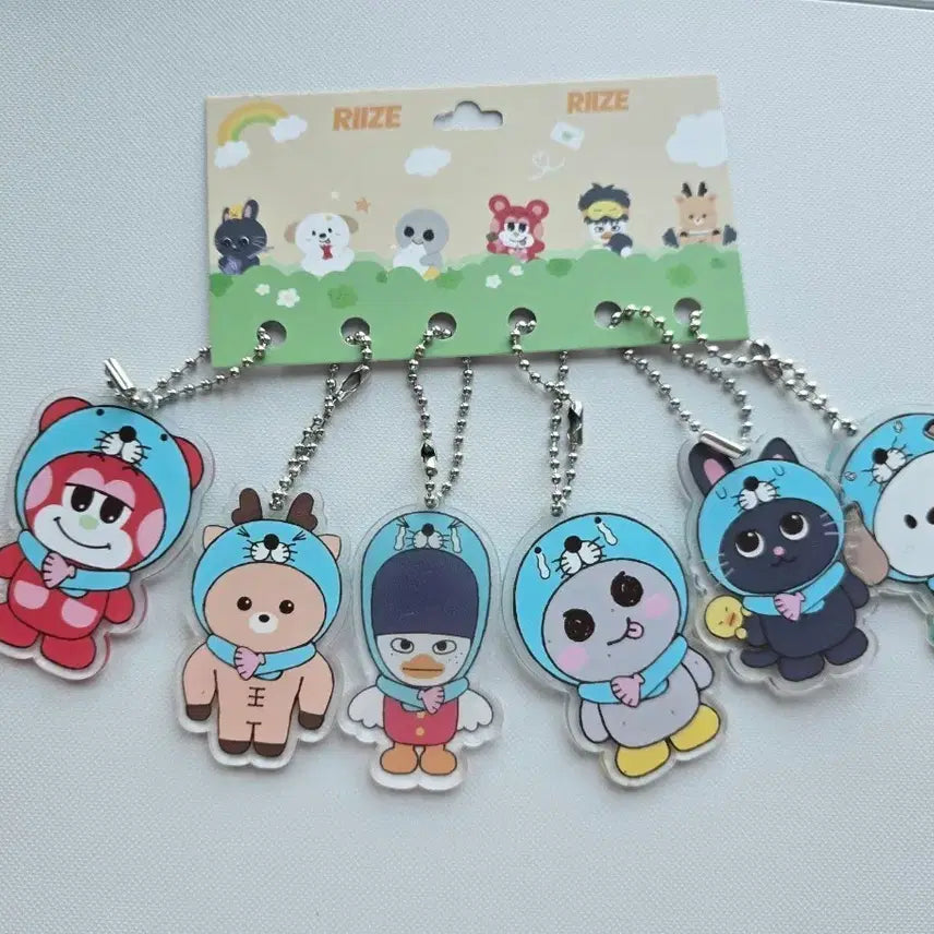 [BUNJANG] RIIZE Bonobono Acrylic Keyring Set / 라이즈 비공굿 보노보노 아크릴 키링 세트