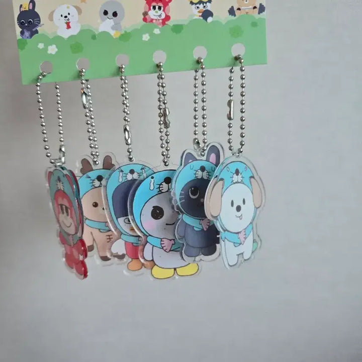 [BUNJANG] RIIZE Bonobono Acrylic Keyring Set / 라이즈 비공굿 보노보노 아크릴 키링 세트