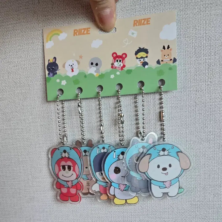 [BUNJANG] RIIZE Bonobono Acrylic Keyring Set / 라이즈 비공굿 보노보노 아크릴 키링 세트