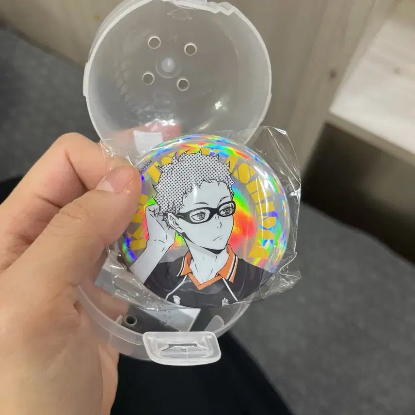 [BUNJANG] Haikyu Tsukishima Kei Pin Button Badge / 캡슐 새상품) 하이큐 핀버튼 뱃지 가챠 - 츠키시마