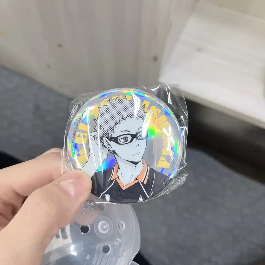[BUNJANG] Haikyu Tsukishima Kei Pin Button Badge / 캡슐 새상품) 하이큐 핀버튼 뱃지 가챠 - 츠키시마