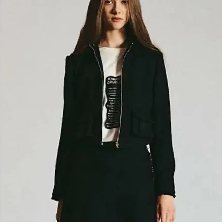 [BUNJANG] JAY CHUNG Belleza Tweed Hooded Jacket - Black / 제이청 Belleza 트위드 후드 자켓-블랙