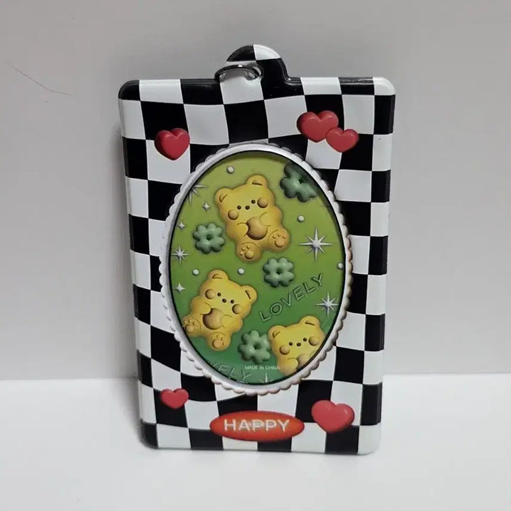 [BUNJANG] Generic Photocard Holder / 체크 곰돌이 포카홀더