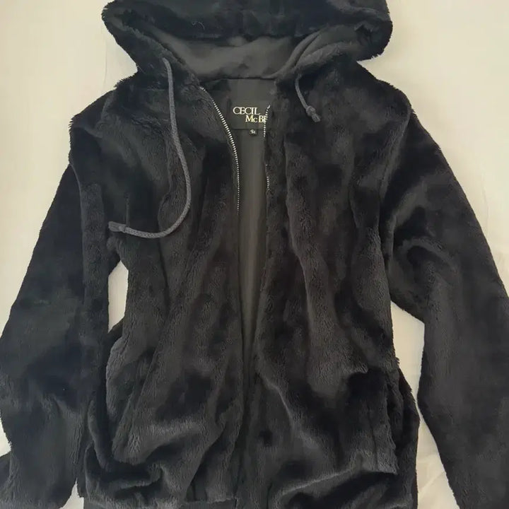 [BUNJANG] Cecil McBee Fur Hooded Zip-Up Jacket Black / 세실맥비 퍼 후드집업 자켓 블랙 일브 빈티지 y2k 히메갸루 오네갸루