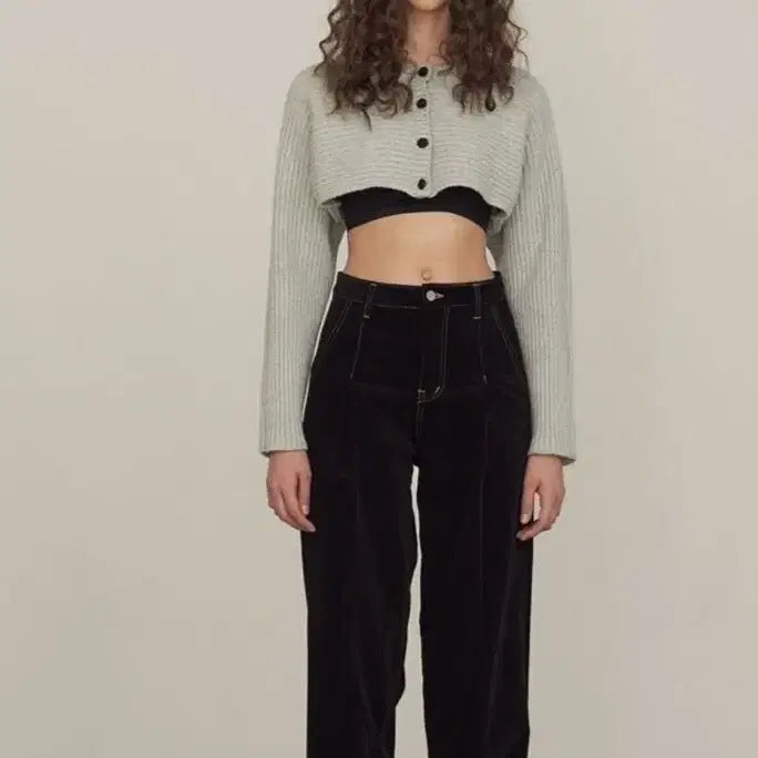[BUNJANG] Diagonal Velvet Pants / (s)다이애그널 벨벳 팬츠