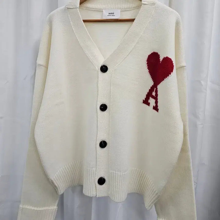 [BUNJANG] Ami Big Heart Logo Cardigan / 아미 빅 하트 로고 가디건 정품 새상품