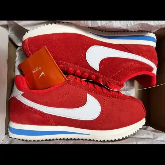 [SOLD OUT] 여성용(매장정품 새상품) 고급진 코르테즈 레드 스웨이드(사이즈230)