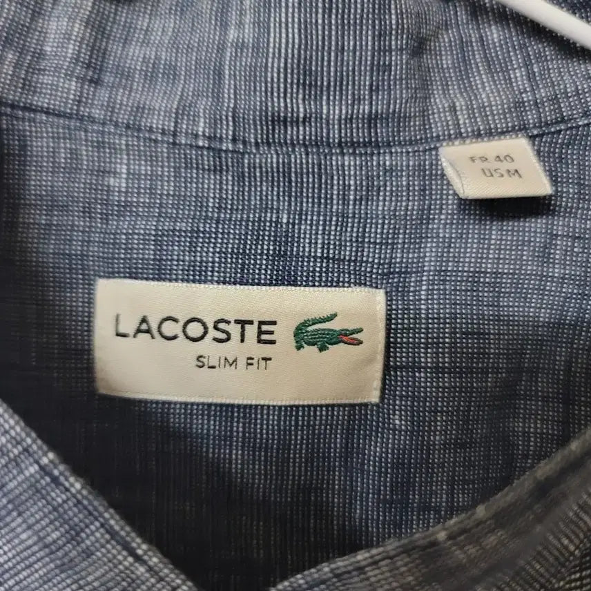 [BUNJANG] Lacoste Color Block Henly Neck Shirt Size 100 / 라코스테 컬러 블록 헨리넥 셔츠 100